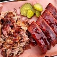 Pulled Pork & 1/2 Rack Baby Back Ribs Combo.