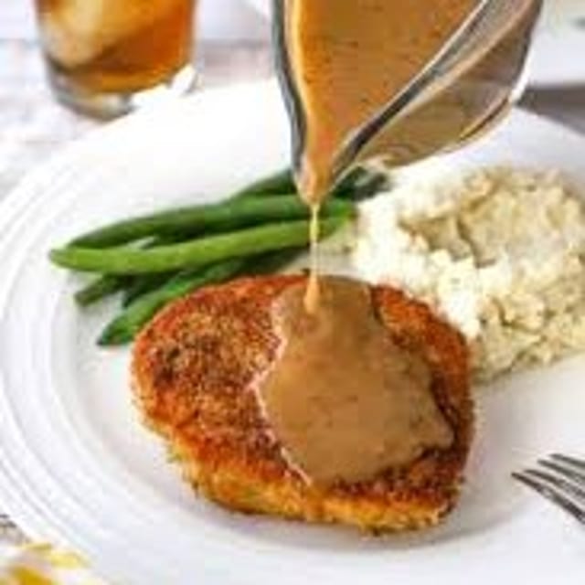 Fried Pork Loin and Gravy.