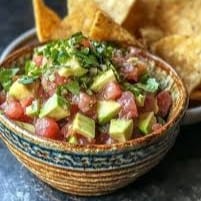 Kings Ahi Tuna Tartare & Avocado.