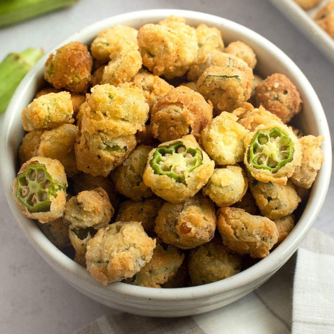 Fried Okra Side.