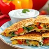 Veggie Quesadilla.