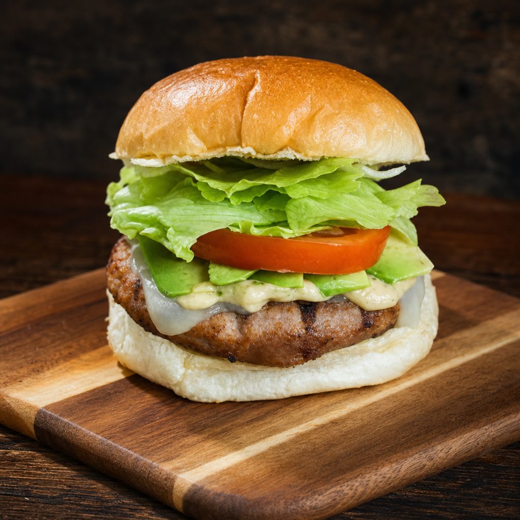 Turkey Avocado Burger.