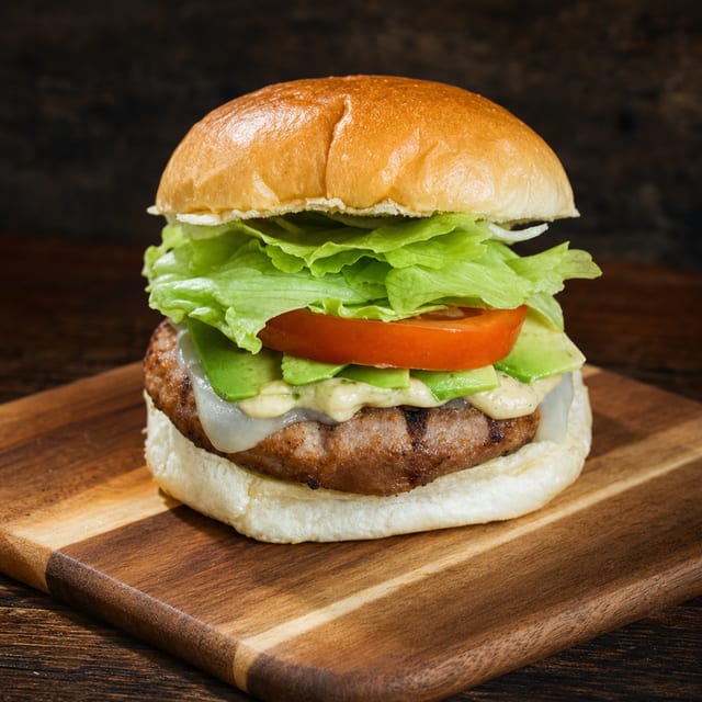 Turkey Avocado Burger.