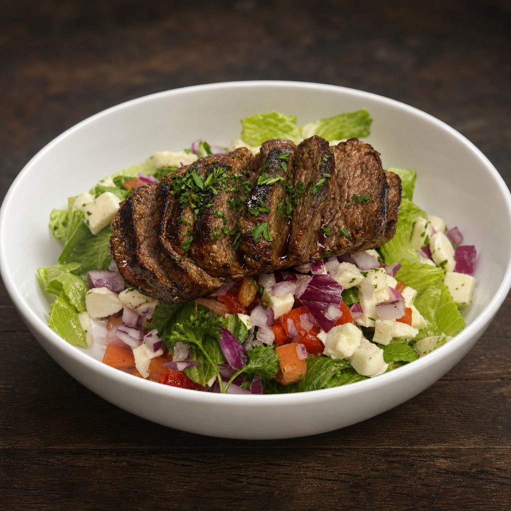 Steak Filet Salad.