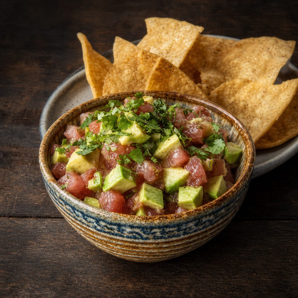 Kings Ahi Tuna Tartare & Avocado.