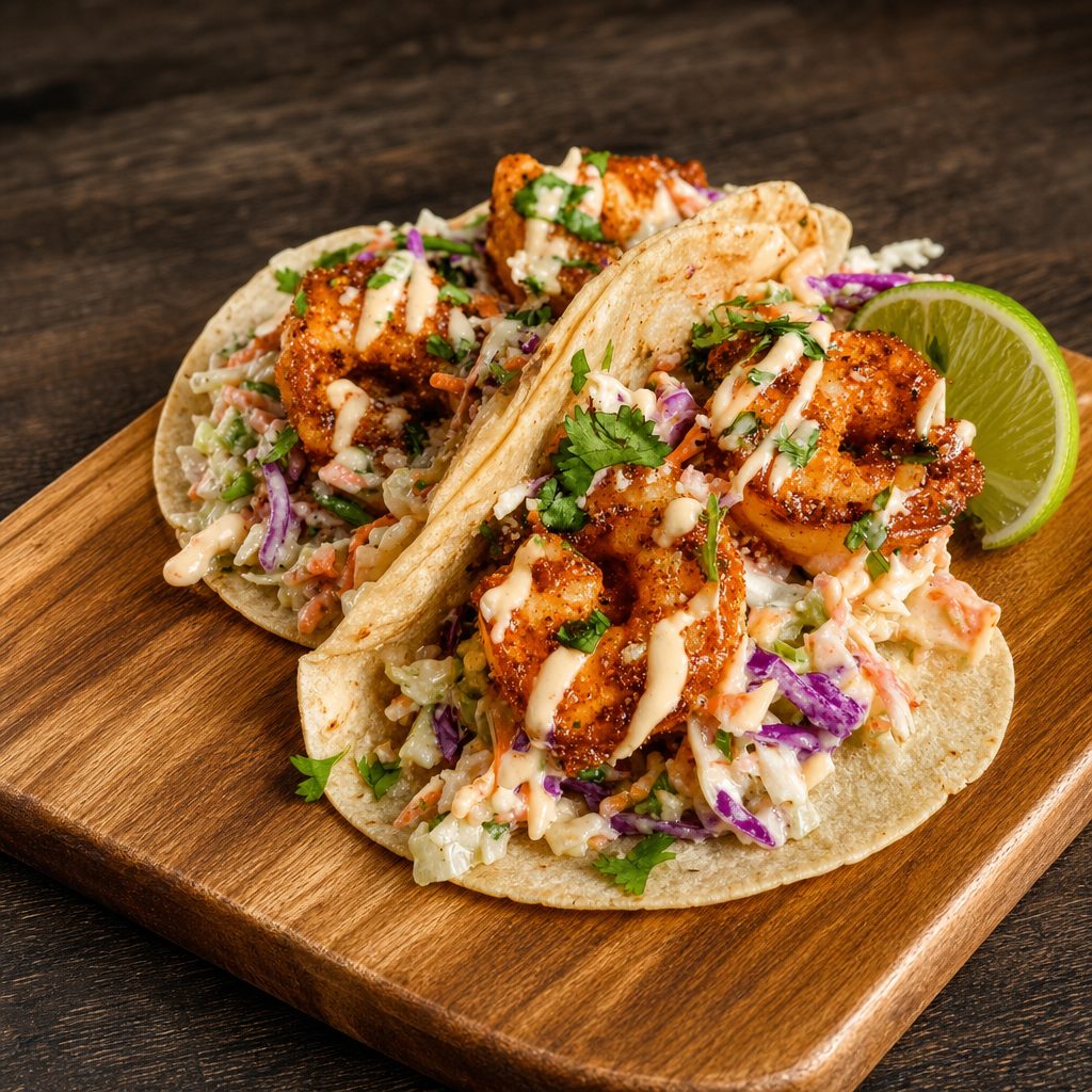 Shrimp Tacos.