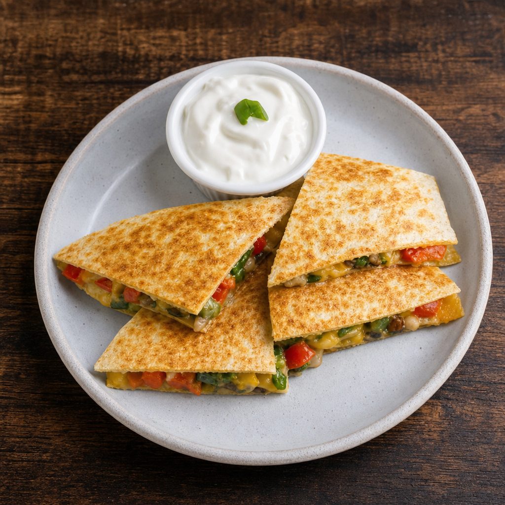 Veggie Quesadilla.