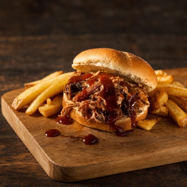 Pulled Pork Sandwich.