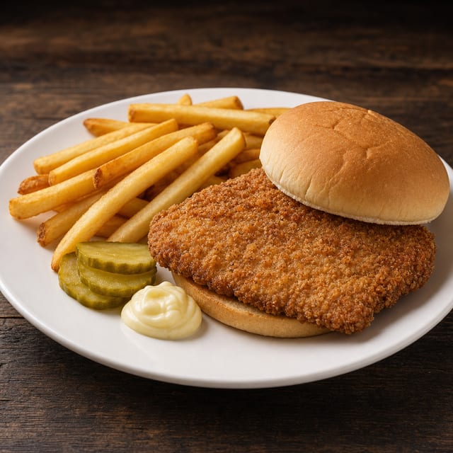 Breaded Pork Loin Sandwich.