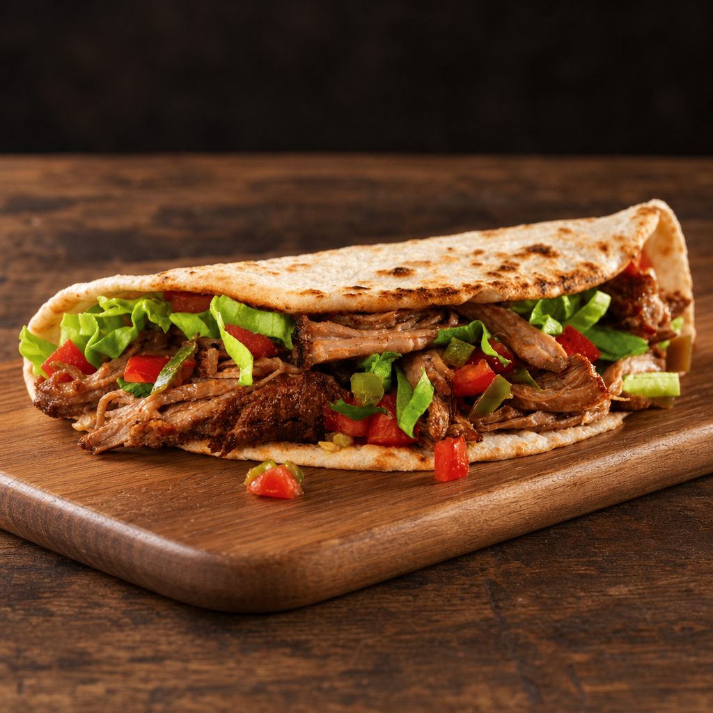 Pulled pork tacos.