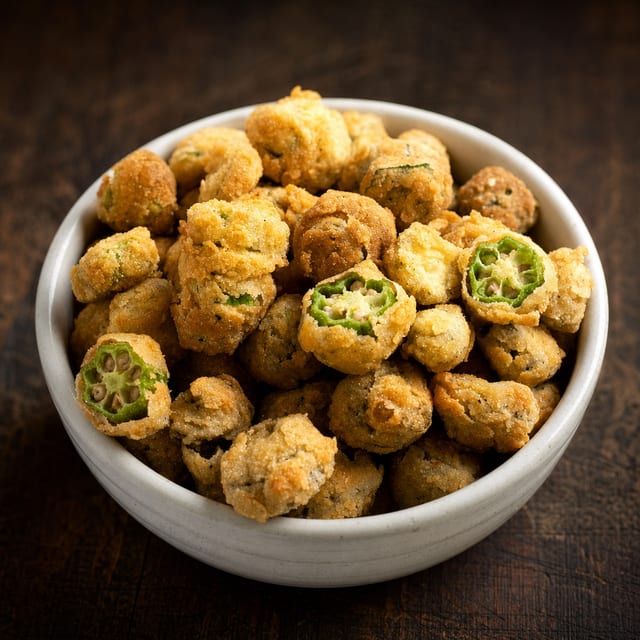 Fried Okra Side.