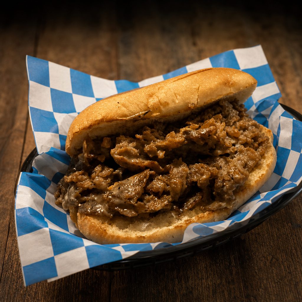 Philly or Chicken Cheese Steak.