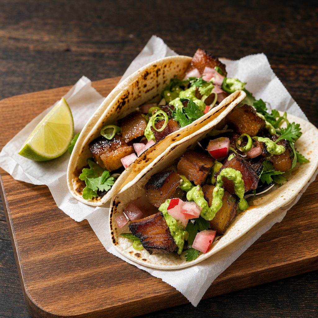 Pork Belly Tacos.