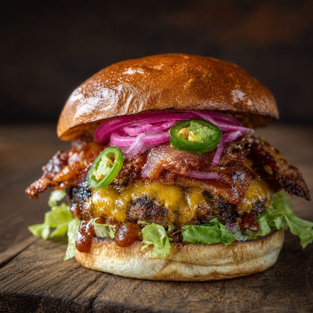 4 Alarm Fire Pit Burger.