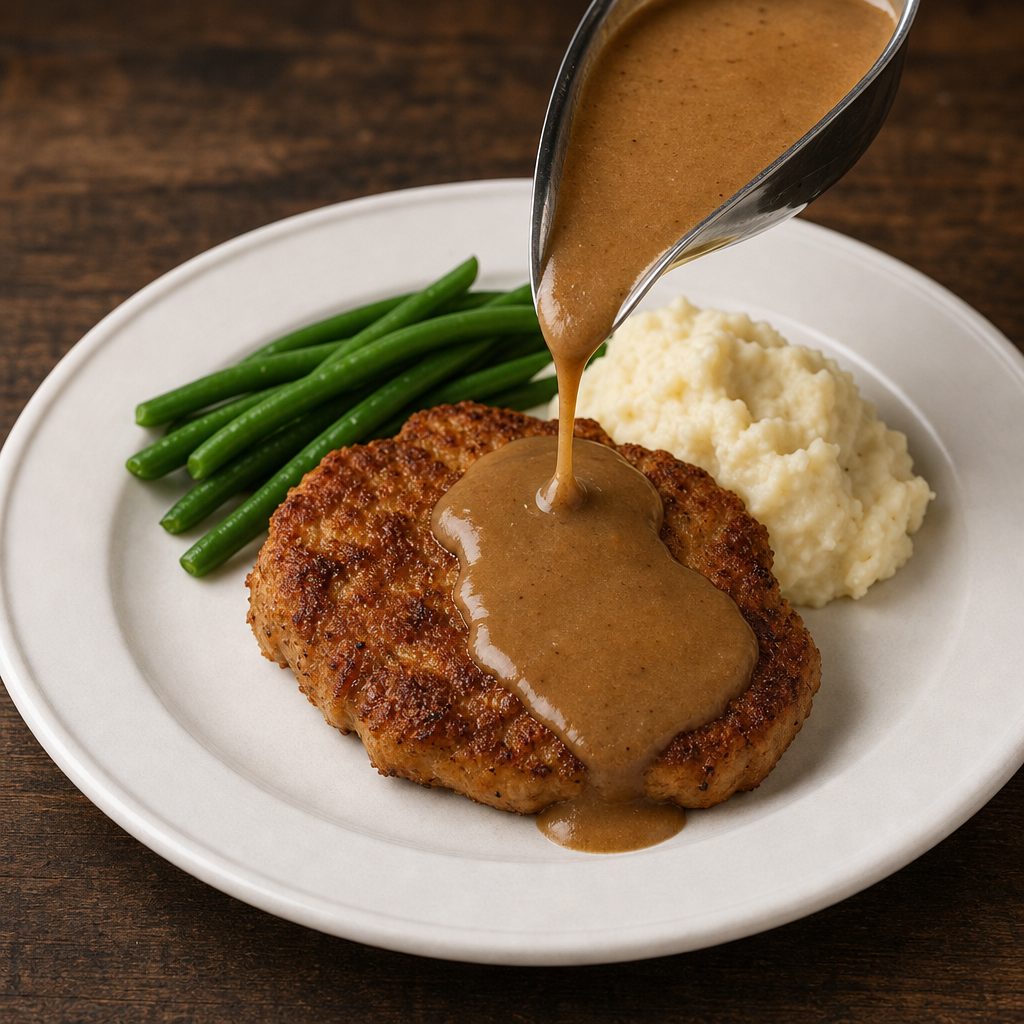 Fried Pork Loin and Gravy.