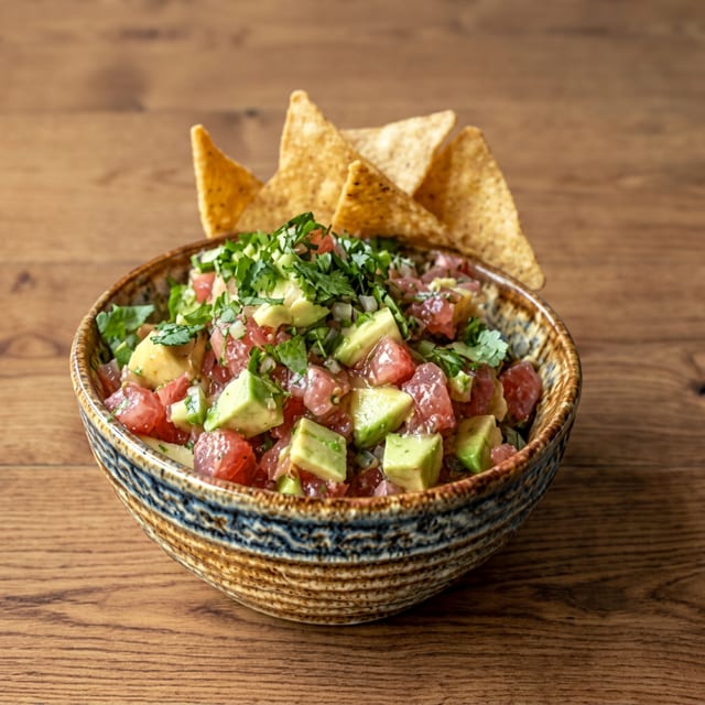 Kings Ahi Tuna Tartare & Avocado.