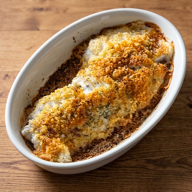 Baked Haddock.