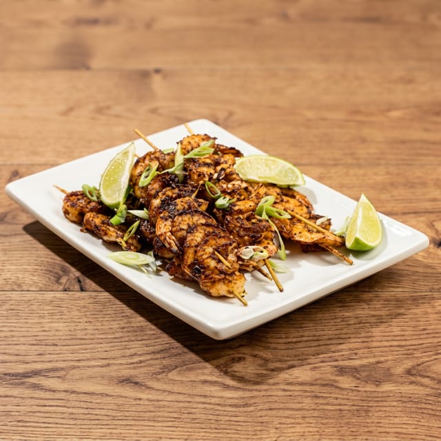 Shrimp skewer.