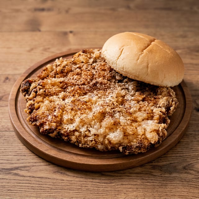 Breaded Pork Loin Sandwich.