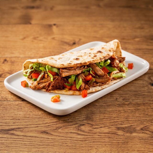 Pulled pork tacos.